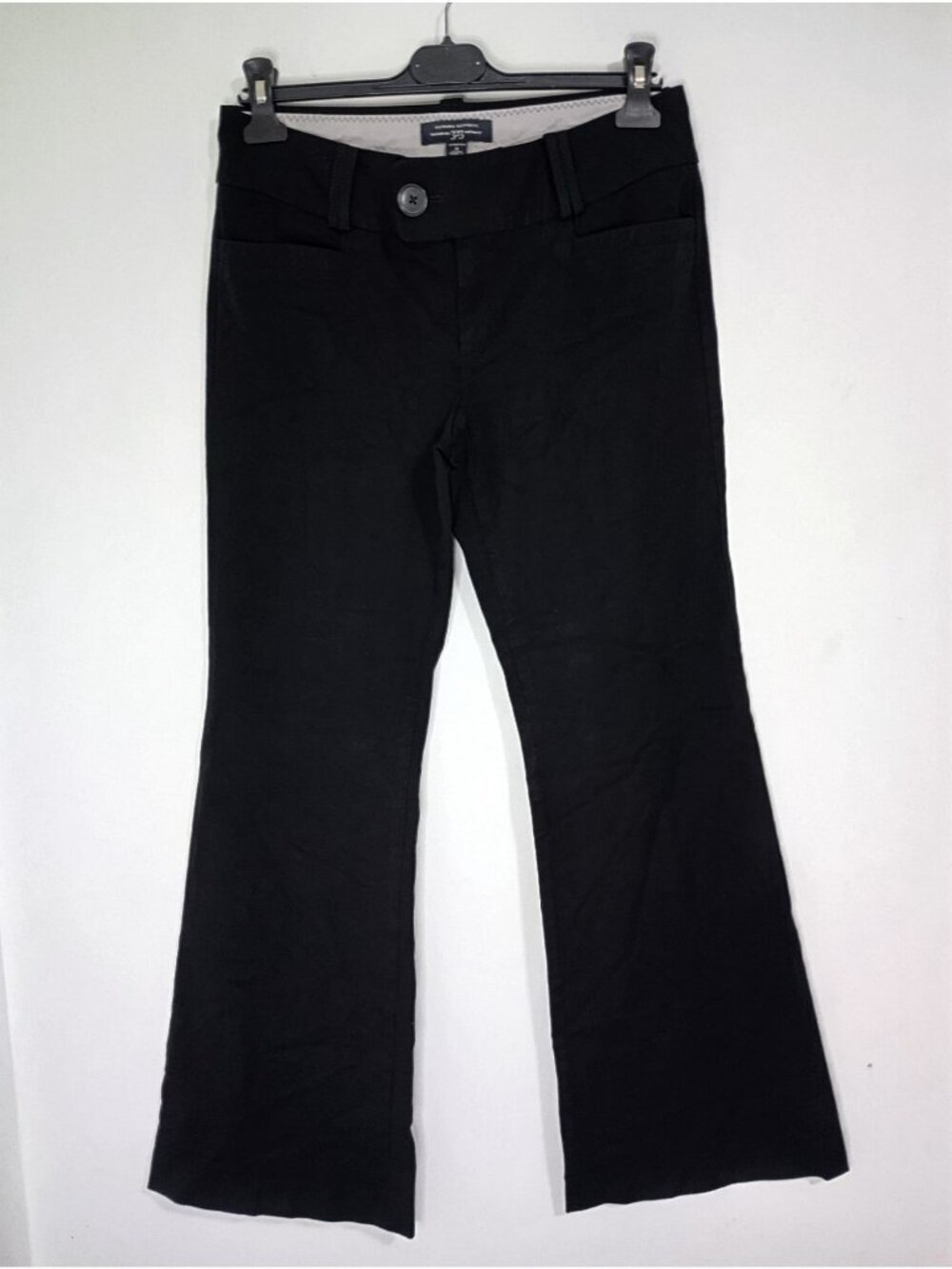 Banana Republic Trousers No. 323 Martin Fit Size 8 Black Stretch Made In India